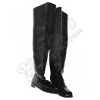 Civil War Black Real Leather Long Shoes