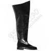 Civil War Black Real Leather Long Shoes
