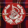 Pipe Major Insignia Black with Silver