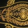 Civil war hussar Hand Embroidery Trouser Gold on Black wool