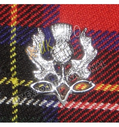 Celtic Thistle Metal Badges