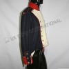 French Habit 1808 Black Coat with white front and red piping