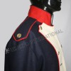 French Habit 1808 Black Coat with white front and red piping