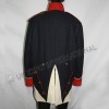 French Habit 1808 Black Coat with white front and red piping