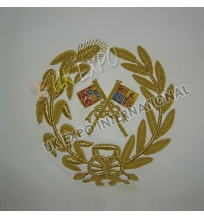 Civil War Badge Gold Bullion on Red