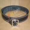 Black Color Leather Utiltiy kilt Belt With Double pin Lock Buckle