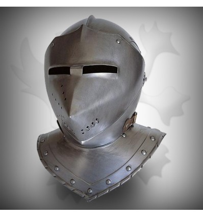 Fine Silver Medieval Head Armor Helmet