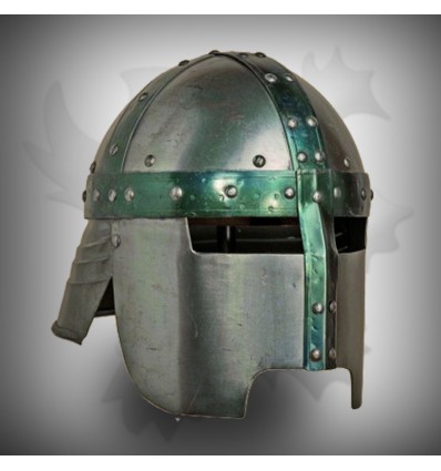 Fine Silver Medieval Head Armor Helmet