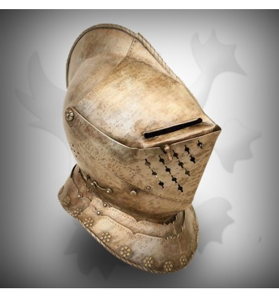 Fine Silver Medieval Head Armor Helmet