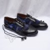 Mekenzie Modern Tartan PVC shine in Black Color With ruber sole