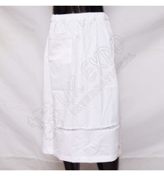 Ladies Apron with lace and pocket